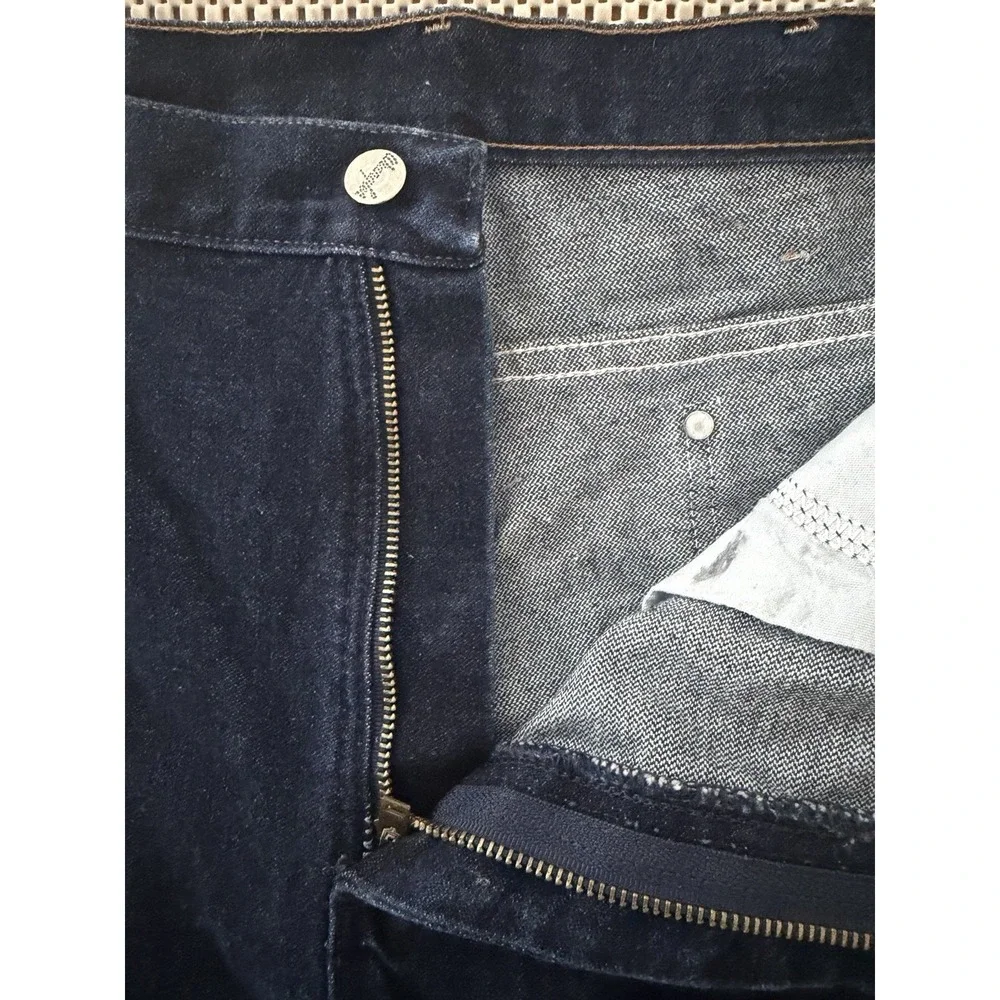 Mens Wrangler A101 Relaxed Straight‎ Leg Jeans Size 35 Heavyweight Dark Cotton